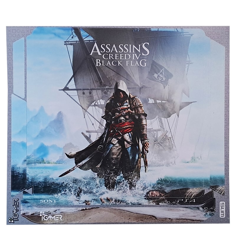 برچسب کنسول PS4 (iG) طرح Assassins Creed IV