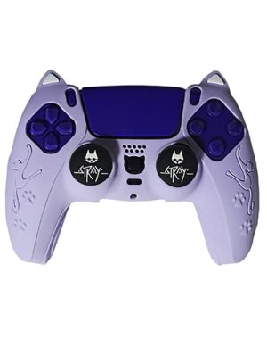 روکش دسته PS5 طرح گربه cat بنفش