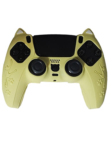 روکش دسته PS5 طرح گربه cat زرد