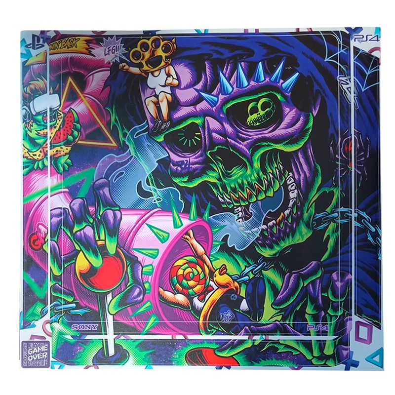 برچسب کنسول PS4 (GO) طرح جمجمه SKULL