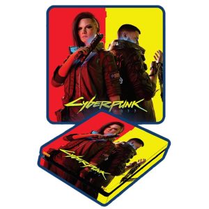 برچسب کنسول PS4 (GO) طرح CYBERPUNK