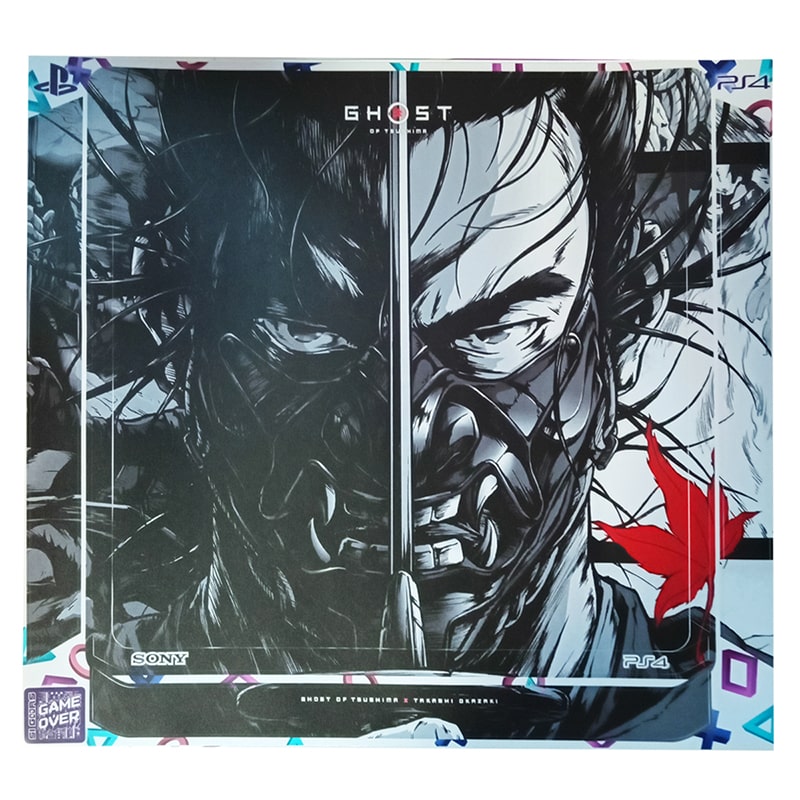 برچسب کنسول PS4 (GO) طرح شبح تسوشیما Ghost Of Tsushima