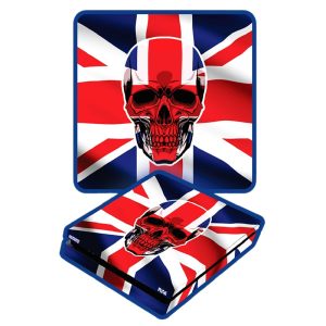 برچسب کنسول PS4 (GO) طرح پرچم انگلیس با جمجمه