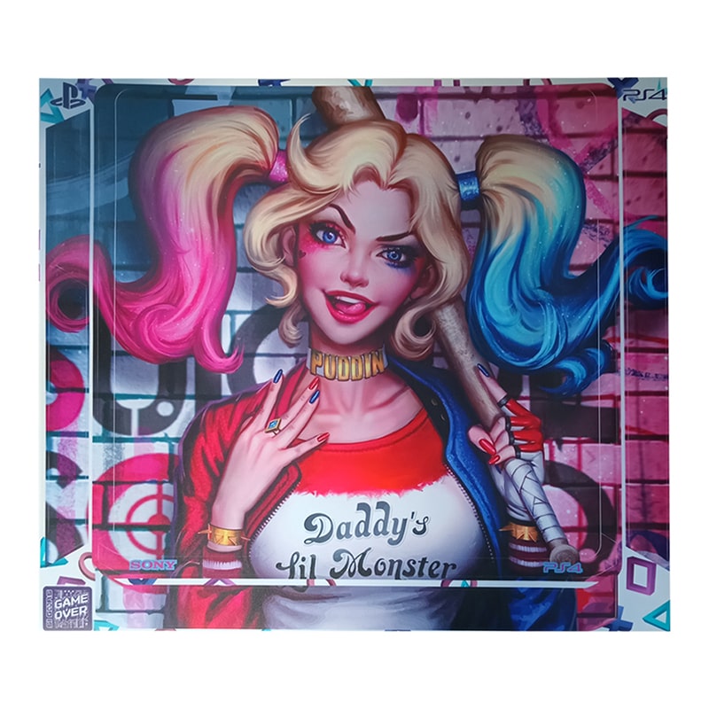 برچسب کنسول PS4 (GO) طرح Harley Quinn