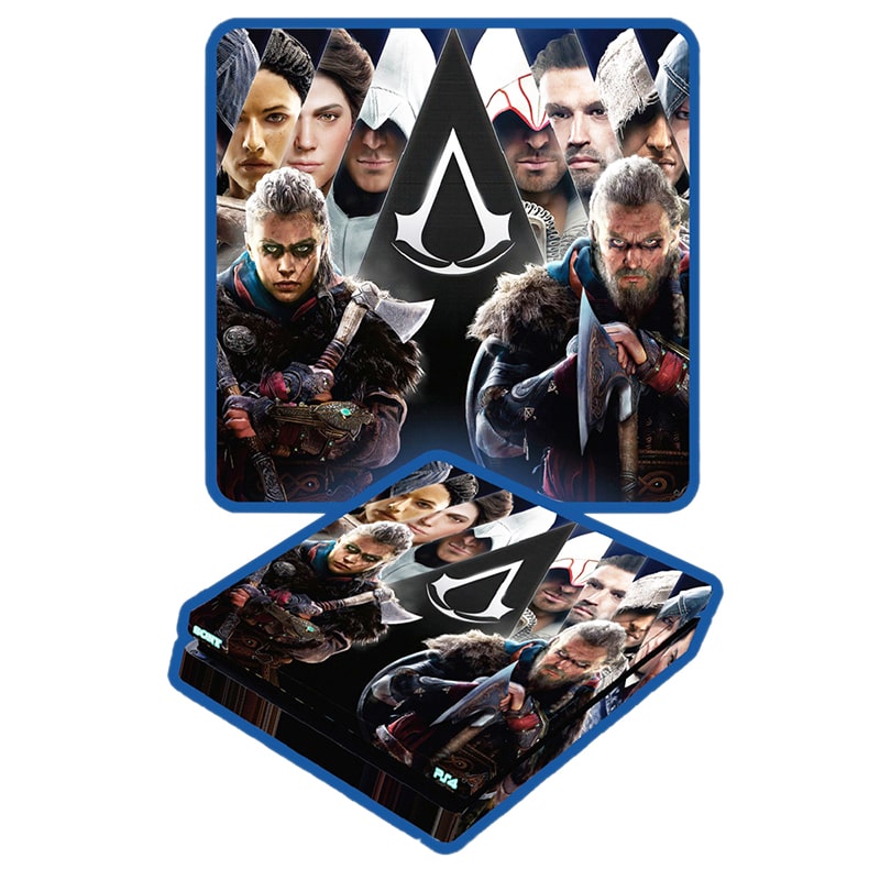 برچسب بدنه کنسول PS4 (GO) طرح Assassins Creed
