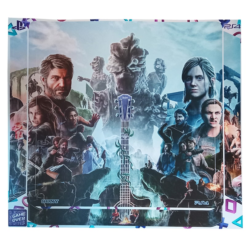 برچسب بدنه کنسول PS4 (GO) طرح LAST OF US