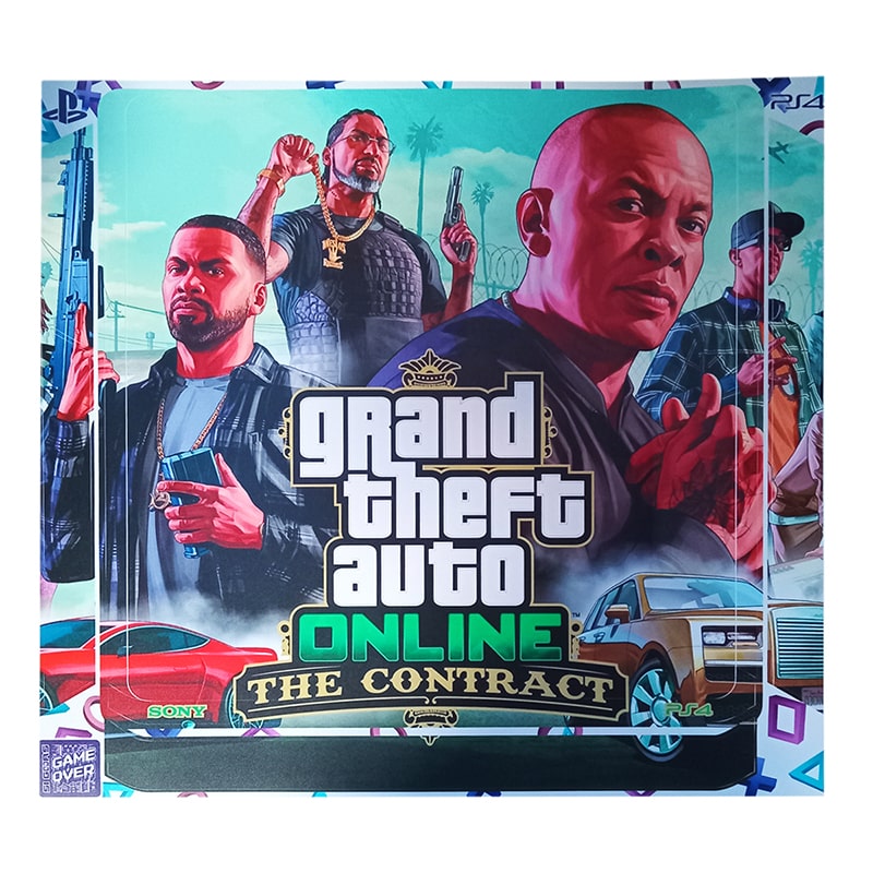 برچسب کنسول PS4 (GO) طرح GTA