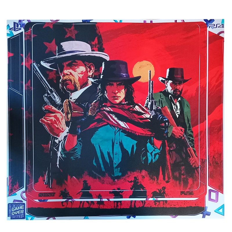 برچسب کنسول PS4 (GO) طرح RED DEAD - Image 3