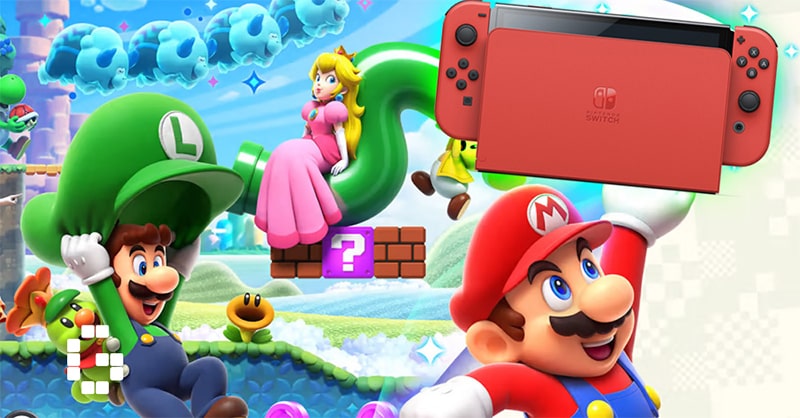 کنسول بازی نینتندو سوییچ مدل Nintendo Switch Oled Mario Red