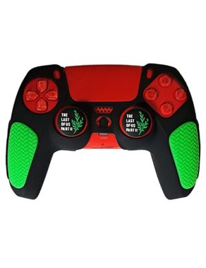 روکش دسته PS5 مدل ضد لغزش مشکی-سبز