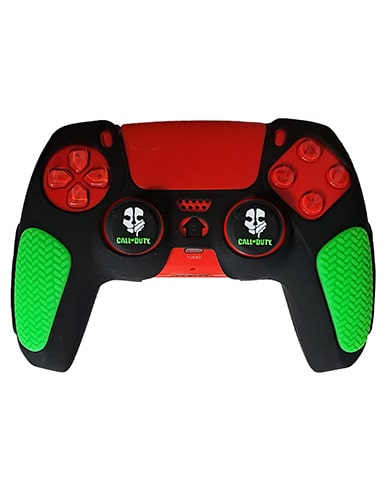 روکش دسته PS5 مدل ضد لغزش مشکی-سبز - Image 5