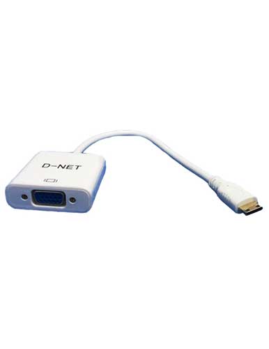 مبدل MINI HDMI به VGA دی نت مدل D3