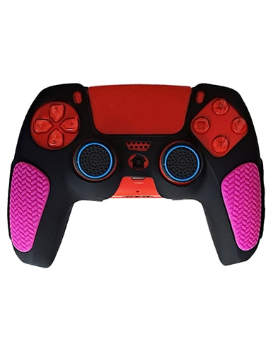 روکش دسته PS5 مدل ضد لغزش سیاه-صورتی - Image 4