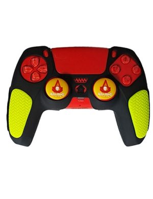 روکش دسته PS5 مدل ضد لغزش مشکی-سبزفسفری