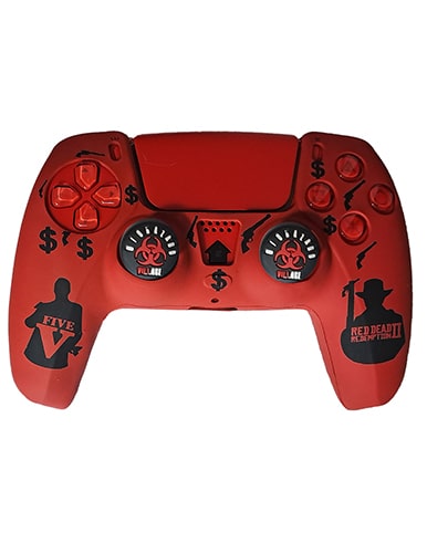 روکش دسته PS5 طرح Red dead five