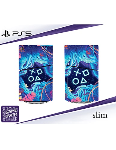 برچسب کنسول PS5 SLIM (GO) طرح دکمه دسته بازی