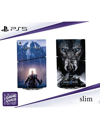 برچسب کنسول PS5 SLIM (GO) طرح GOD OF WAR 6
