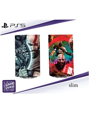 برچسب کنسول PS5 SLIM (GO) طرح GOD OF WAR 7