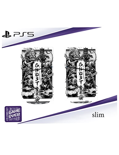 برچسب کنسول PS5 SLIM (GO) طرح شبح تسوشیما Ghost Of Tsushima