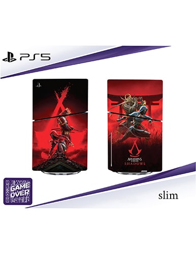 برچسب کنسول PS5 SLIM (GO) طرح Assassins Creed shadows