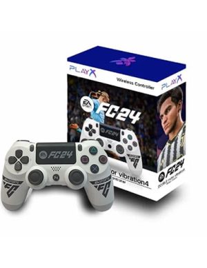 کنترلر بی سیم ps4 برند PLAY X طرح FC24 Blanc