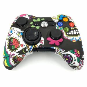 محافظ دسته XBOX 360 طرح جمجمه و گل