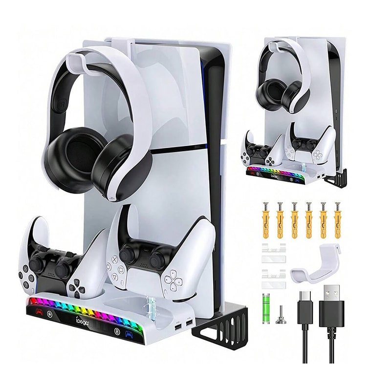 استند دیواری و شارژر PS5 آی پگا مدل Ipega PG-P5S011 - Image 4