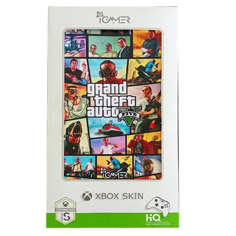 برچسب کنسول Xbox series s (iG) طرح GTA