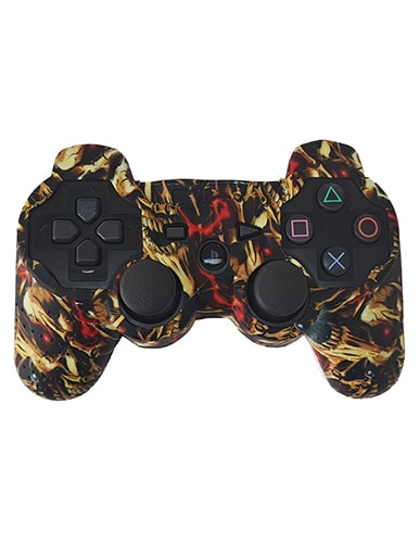 محافظ دسته PS3 طرح جمجمه چشم قرمز SKULL