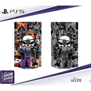 برچسب کنسول PS5 SLIM (GO) طرح punisher