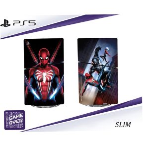 برچسب کنسول PS5 SLIM (GO) طرح مبارزه مرد عنکبوتی spider man