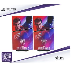 برچسب کنسول PS5 SLIM (GO) طرح مرد عنکبوتی مارول spider man