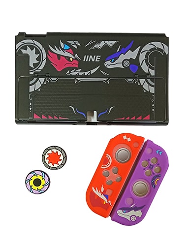کیت محافظ نینتندو سوییچ اولد مدل Scarlet-Violet L748