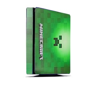 برچسب بدنه کنسول PS4 (GO) طرح ماین کرافت سبز MINECRAFT