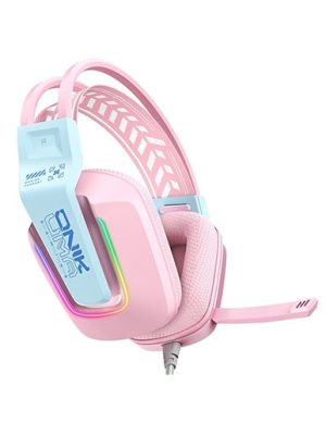 هدست گیمینگ اونیکوما مدل onikuma X13 RGB صورتی