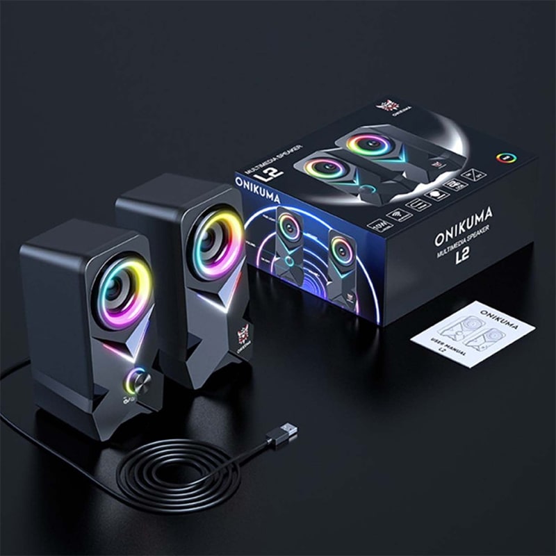 اسپیکر دو تکه بلوتوثی اونیکوما مدل Onikuma L2 - Image 4