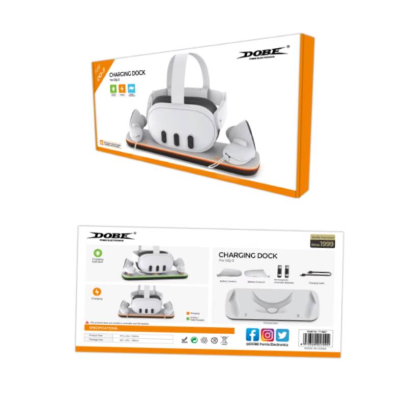 پایه شارژ دابی برای متاکوئست3 مدل DOBE TY-3827