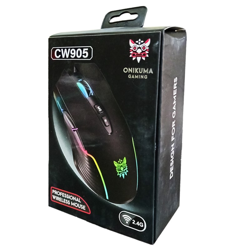 ماوس بی‌سیم اونیکوما مدل Onikuma CW905 مشکی