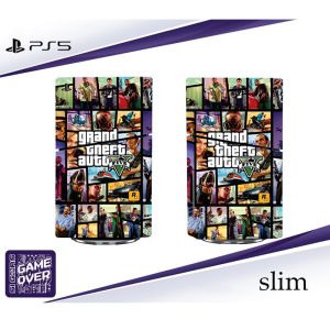 برچسب کنسول PS5 SLIM (GO) طرح GTA five