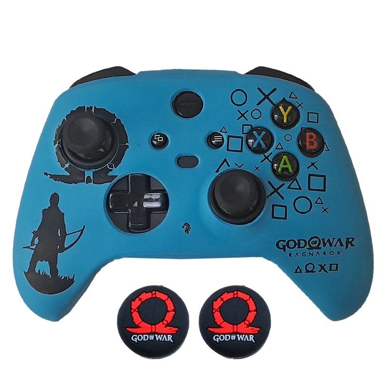 محافظ دسته Xbox Series X/S طرح god of war آبی - Image 6