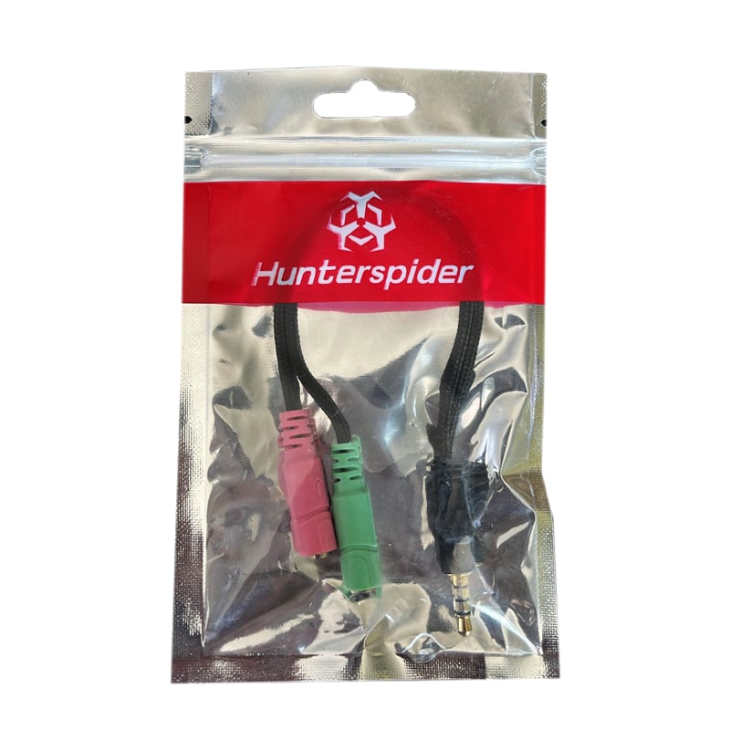 مبدل 2 به 1 جک 3.5 میلیمتری هدست برند Hunterspider