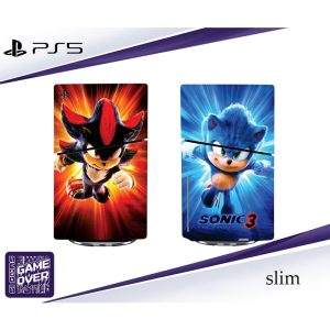 برچسب کنسول PS5 SLIM (GO) طرح سونیک sonic 3
