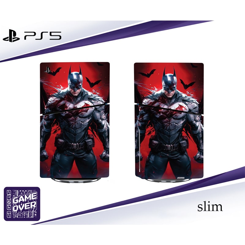 برچسب کنسول PS5 SLIM (GO) طرح بتمن BATMAN