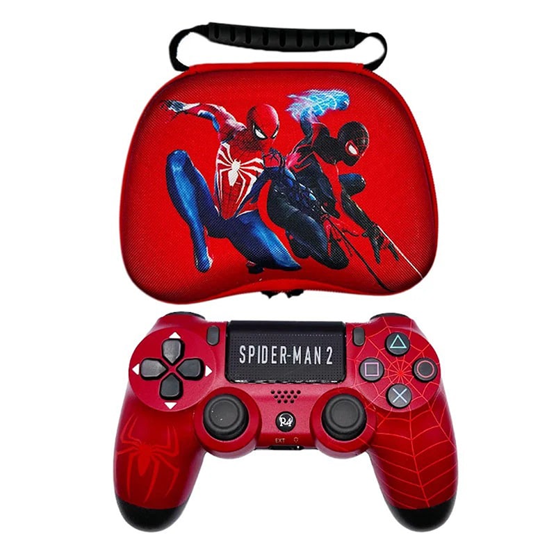 دسته بی سیم PS4 برند Play X طرح Spider-Man با کیف - Image 5