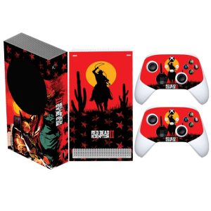 برچسب کنسول Xbox series s Game Over طرح red dead B