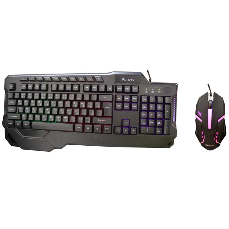 کیبورد و ماوس گیمینگ وریتی مدل V-KB6121GCW
