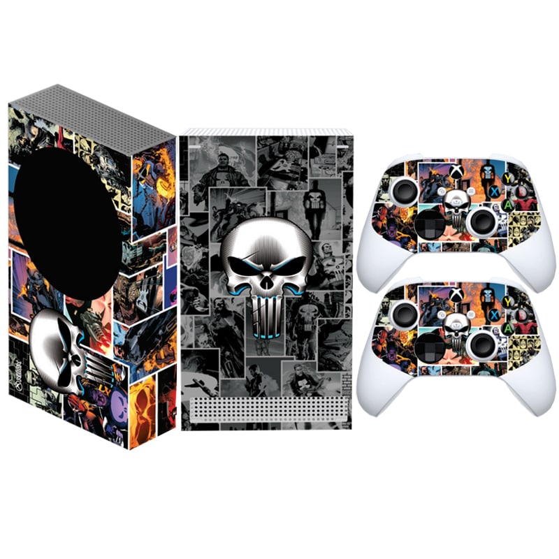برچسب کنسول Xbox series s Game Over طرح PUNISHER