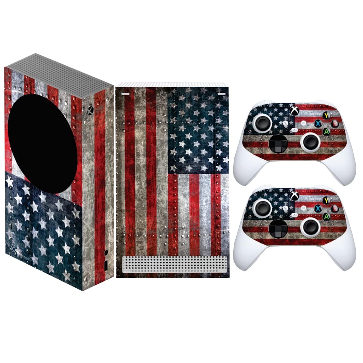 برچسب کنسول Xbox series s Game Over طرح پرچم آمریکا
