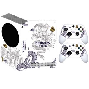 برچسب کنسول Xbox series s game over طرح رئال مادرید