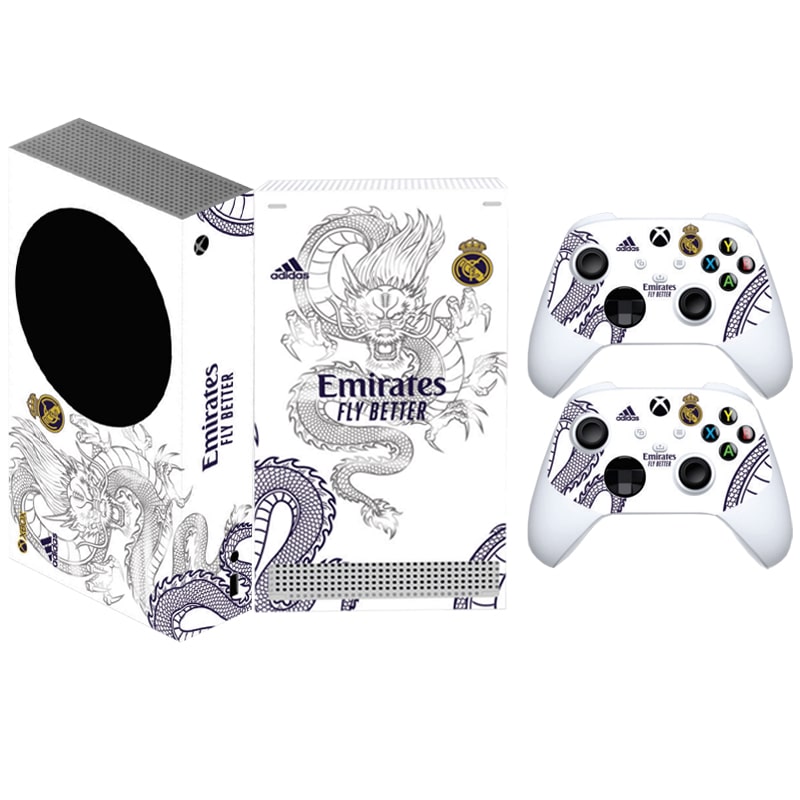 برچسب کنسول Xbox series s game over طرح رئال مادرید